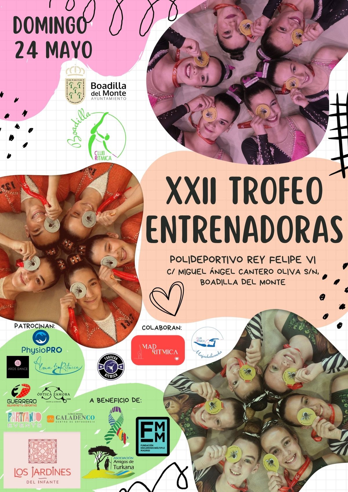Cartel del XXII Trofeo Entrenadoras, 24 de mayo en el Rey Felipe VI