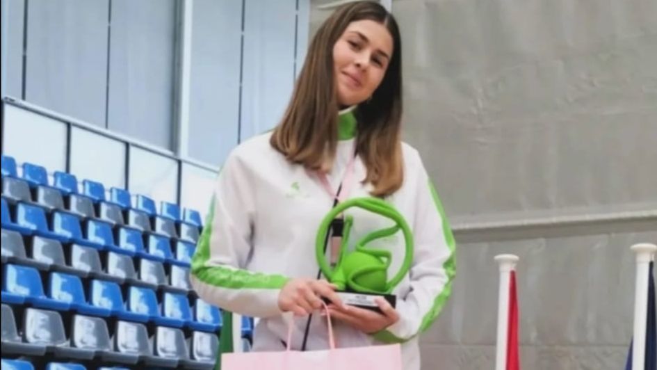 Las gimnastas del club durante el XXII Trofeo de Entrenadoras