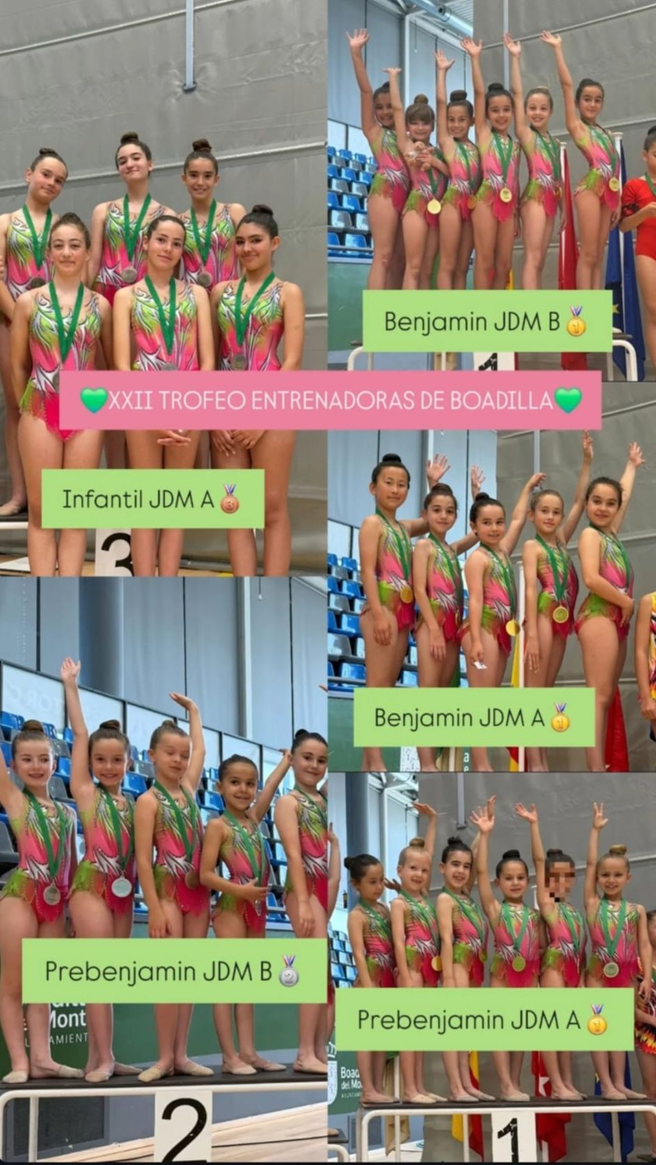Las entrenadoras del club durante el Trofeo