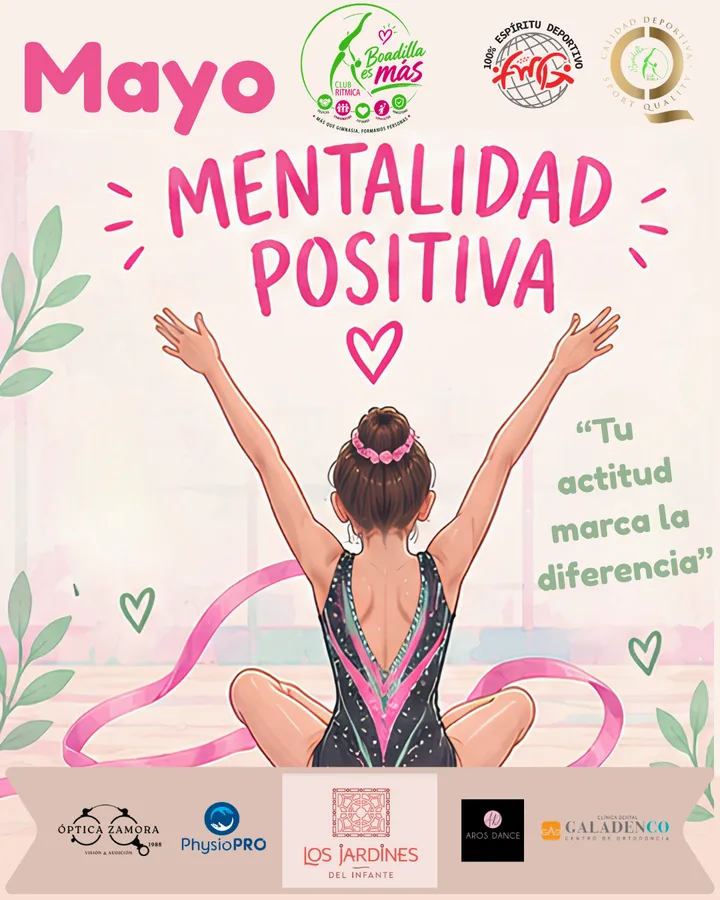 Cartel del valor de mayo: Mentalidad positiva